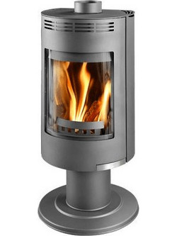 Thorma Andorra Exclusive Grey Ατσάλινη Ξυλόσομπα Αερόθερμη 7.5kW