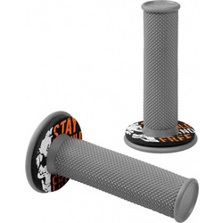 Lampa ΧΕΡΟΥΛΙΑ MOTO DONUT OFF-ROAD ΓΚΡΙ/ΠΟΡΤΟΚΑΛΙ 22MM+25MM 12CM 2ΤΕΜ