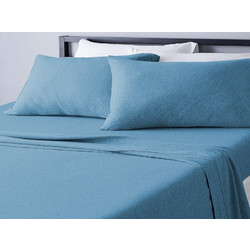 Γαρύφαλλο Σετ Σεντόνια King Size Βαμβακερά 230x260 Πετρόλ
