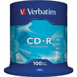 VERBATIM CD-R 52X SPEED 700MB 100 ΤΕΜ. 43411 023942434115
