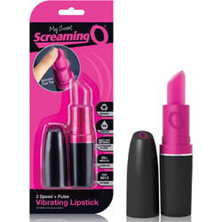 Screaming O Vibrating Lipstick Κλειτοριδικός Δονητής 20cm Ροζ