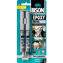 ΕΠΟΞΙΚΗ ΚΟΛΛΑ BISON EPOXY METAL ΓΙΑ ΜΕΤΑΛΛΟ 24ml 6305443