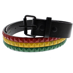 Red, Yellow & Green Chessboard 3-Row Pyramid Belts