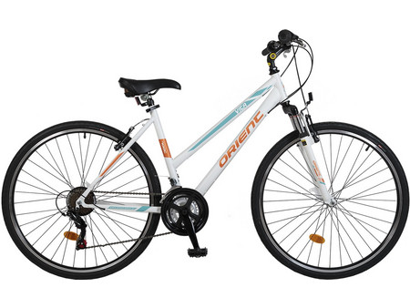 Orient Bikes Vita Pro 2019 Γυναικείο Ποδήλατο Trekking 28" με 21 Ταχύτητες Λευκό
