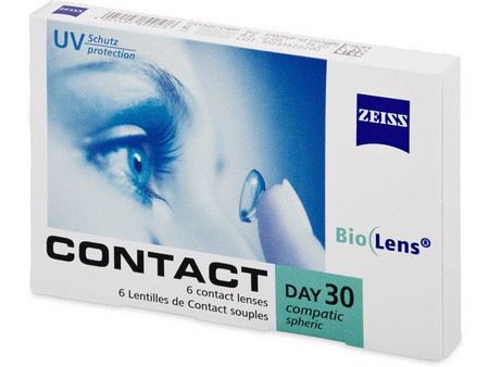 Zeiss Contact Compatic Μηνιαίοι Φακοί Επαφής με Φίλτρο UV 6τμχ