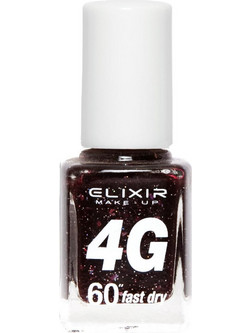 Elixir 4G Fast Dry 205 Glitter Βερνίκι Νυχιών Μακράς Διαρκείας Quick Dry 13ml
