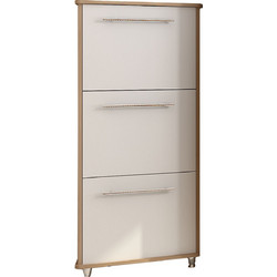 Alphab2b Niag 580 3D Παπουτσοθήκη Ξύλινη Sonoma Μ58xΠ26.5xΥ132cm SO-NI5803DWH