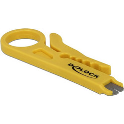 DELOCK Insertion Tool και Cable Stripper 18411, κίτρινο