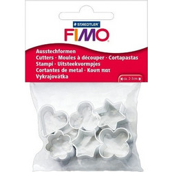 Κουπάτ Πηλού Fimo Staedtler Μεταλλικά - Shape Cutters Σετ 6τμχ 8724-03
