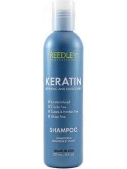 Reedley Keratin Repairing Smoothing Σαμπουάν Κερατίνης για Επανόρθωση για Ταλαιπωρημένα Μαλλιά 237ml