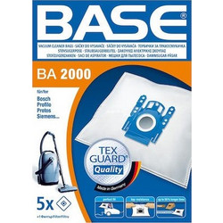 Base BA2000 Σακούλες Σκούπας 5τμχ Συμβατές με Σκούπα Bosch / Siemens
