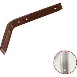 Γωνία Στήριξης Ραφιού Flat 200x250mm Καφέ