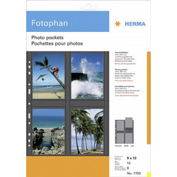 Herma fotophan 9x13 vertical 10 Sheets black 7783