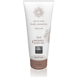 Shiatsu Silky Touch Massage & Glide Λιπαντικό Gel Νερού Κόλπου Πρωκτού & Μασάζ 200ml