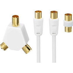Logik M/F 10m White Καλώδιο Κεραίας