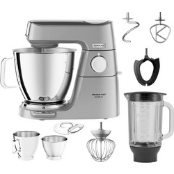 Kenwood Titanium Chef Baker XL KVL85.124SI Κουζινομηχανή 1200W με Ανοξείδωτο Κάδο 7lt
