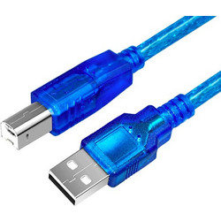 Blue USB Cable A Male to B Male printing cable 50cm