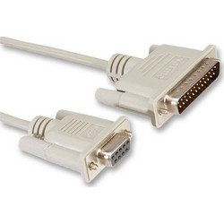 Cable DB25 Serial Male To Female DB9 1.8m Gray Καλώδιο Σειριακό Roline 11.01.4518B