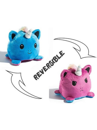 Λούτρινος Μονόκερος που αλλάζει διάθεση - Reversible Unicorn 13εκ