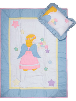 Silk Fashion Angel Σετ Κούνιας Blue 2τμχ