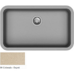 Macart Vigor U-100 Υποκαθήμενος Νεροχύτης Γρανίτη Colorado 78.5x48cm