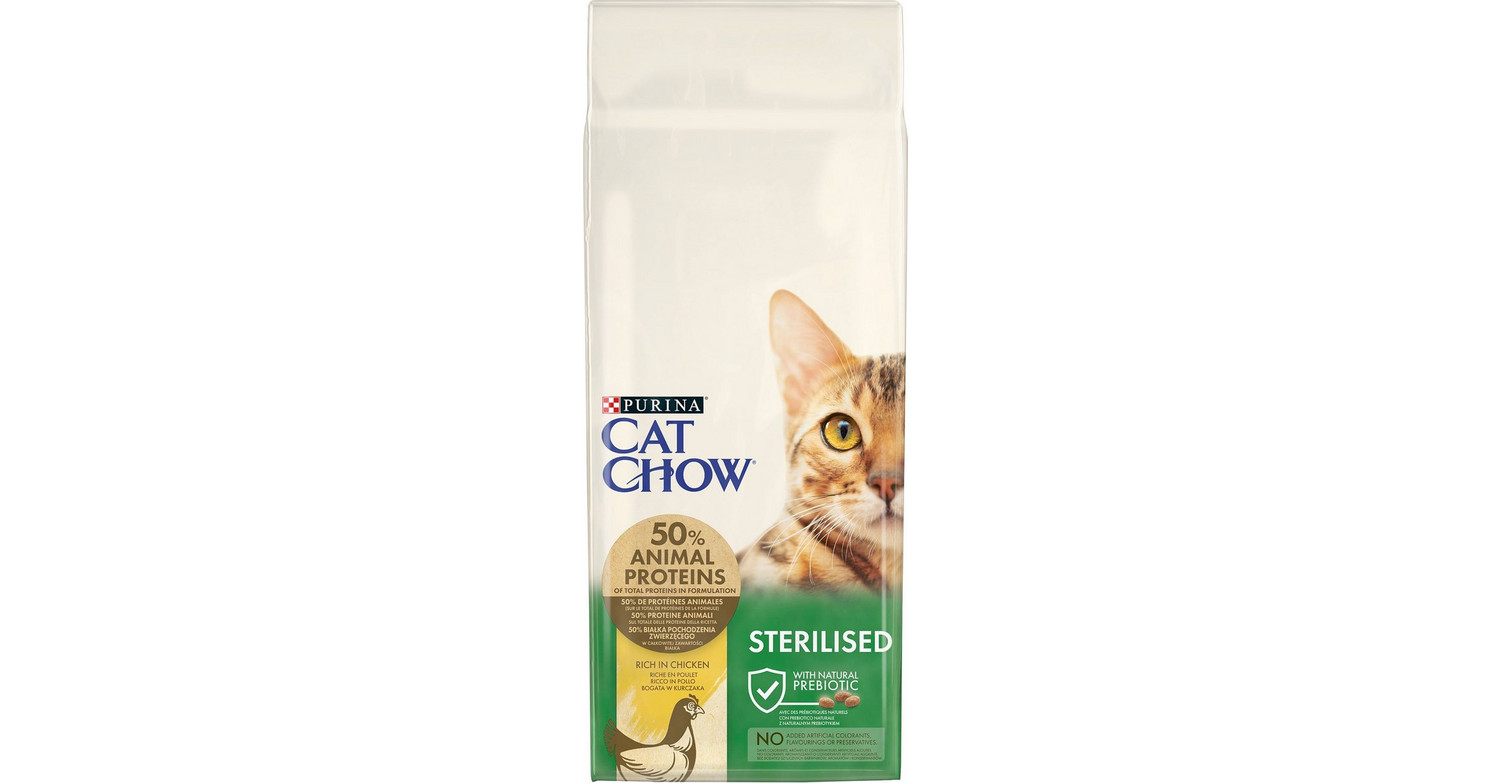 Purina Cat Chow Adult Sterilised Chicken 15kg BestPrice.gr