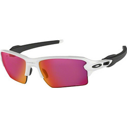 Oakley OO9188 03 Αθλητικά Γυαλιά Ηλίου Μάσκα Κοκάλινα Λευκά με Κόκκινο Καθρέπτη Φακό