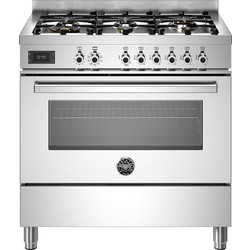 Bertazzoni PRO96L1EXT Κουζίνα Ηλεκτρική 86lt με Εστίες Αερίου 90cm