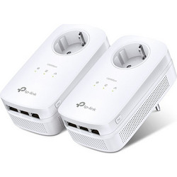 TP-Link TL-PA8030PKIT V3 Powerline Διπλό Kit για Ενσύρματη Σύνδεση με 3 Θύρες Ethernet & Passthrough Πρίζα