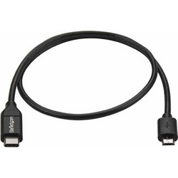StarTech USB 2.0 Cable USB-C male - micro USB-B male Μαύρο 0.5m (USB2CUB50CM)