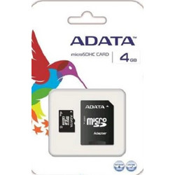 Adata microSDHC 4GB Class 4 + Adapter