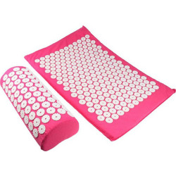 Μαξιλάρι & χαλάκι μασάζ Acupressure Mat 2 σε 1 Pink