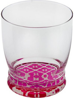 Cerve Σετ Ποτήρια Ποτού Γυάλινα Alexandria Fuxia 340ml 3τμχ M64300