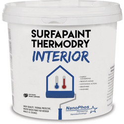 Nanophos Surfapaint Thermodry Πλαστικό Χρώμα Εσωτερικού Χώρου Λευκό 10lt