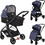 Lorelli Patrizia Καρότσι Μωρού 2 σε 1 Blue Black