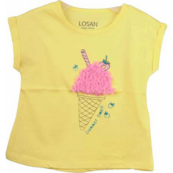 Losan Παιδικό T-Shirt Κοντομάνικο Κίτρινο 016-1200AL