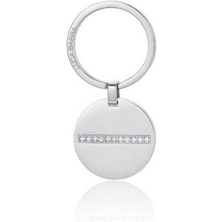 LUCA BARRA STAINLESS STEEL KEY RINGS PK233