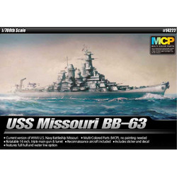 Academy USS Missouri BB-63 Συναρμολογούμενο Πλαστικό Μοντέλο Καραβιού 1:700