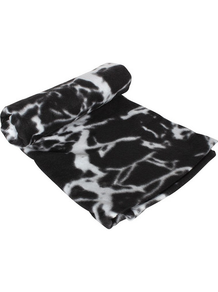 Κουβέρτα Fleece μονή με σχέδιο μαύρη 150Χ220 εκ. - TNS 39-950-1941-1
