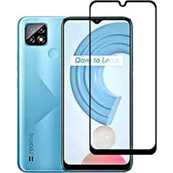Tempered Glass 9H Για REALME C21 Προστατευτικό Οθόνης Full Glue - Μαύρο