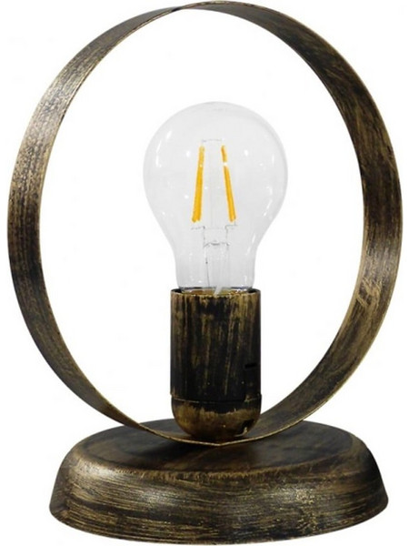 Heronia Lighting Halka/18 Πορτατίφ Ε27 Bronze Φ18xΥ21.5cm