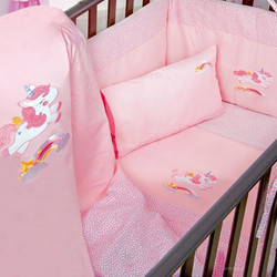 Dimcol Unicorn 41 Σετ Κούνιας Pink 3τμχ