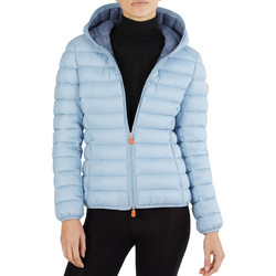 Save The Duck Daisy Γυναικείο Μπουφάν Χειμωνιάτικο Puffer Κοντό Γαλάζιο D33620WGIGA13-90021