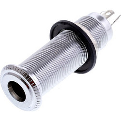 Samwoo LJ10 Flush-mount Output Jack - Stereo, Chrome