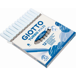 Giotto Turbo Maxi Μαρκαδόροι Ζωγραφικής Σετ Γκρι 12τμχ