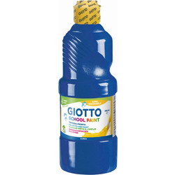Τέμπερa Giotto Μπουκάλι 500ml School Paint Μπλε