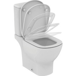 Ideal Standard Λεκάνη Τουαλέτας Δαπέδου Πίσω Σιφώνι με Καζανάκι & Κάλυμμα Soft Close Λευκή T008701