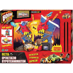 Giochi Preziosi Παιχνιδολαμπάδα Boom City Racers Εργαστήριο Πυροτεχνημάτων