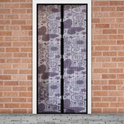 DELIGHT magnetic Insect net for door Purple butterflies 100x210cm (11398G)