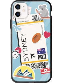 Θήκη Ticket To Sydney iPhone 12 mini Groove TPU (Tempered Glass και TPU)
